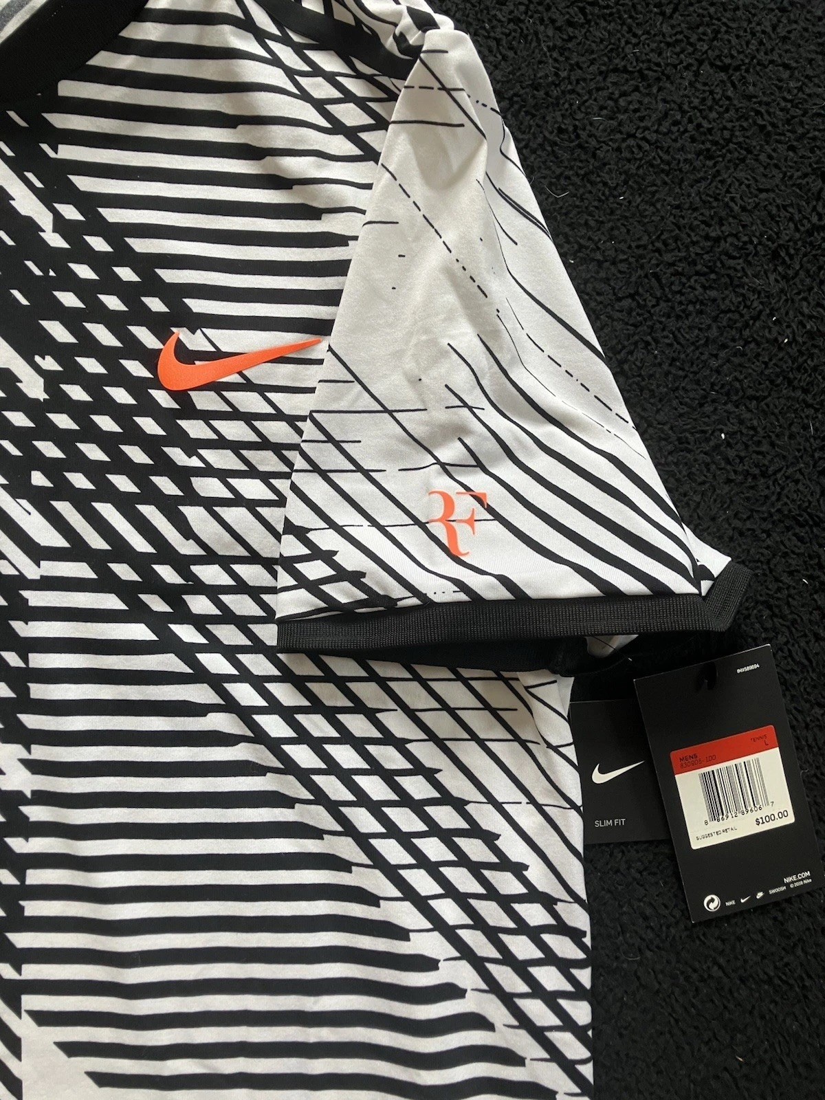 NWT Nike Federer RF Advantage 2017 Australian Open Shirt - 830905-100 - Size L gallery