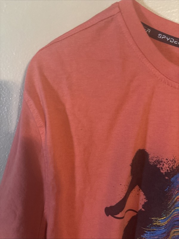 Spyder T-Shirt Active Red Extra Large Men's Casual Wear Skiing Orange gallery