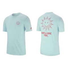 Nike “Have A Nike Vibe” TEAL/PINK T-Shirt BQ1262-336 Size S NEW