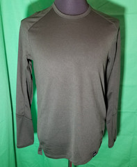 Olive Green Long Sleeve Gym Active Under Armour Mens Small Fitted Run Heatgear