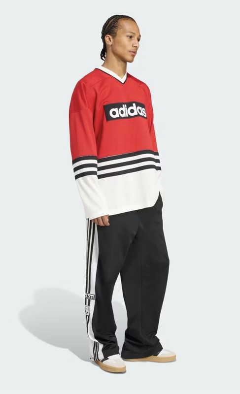 adidas Men’s HOCKEY JERSEY Size XXL Better Scarlet/Cloud White/Black gallery