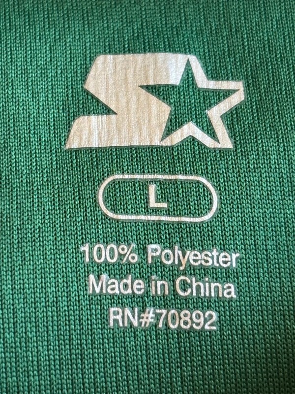 Starter Dri-Star 1/4 Zip Green Pullover Shirt Adult Size Large Lightweight gallery