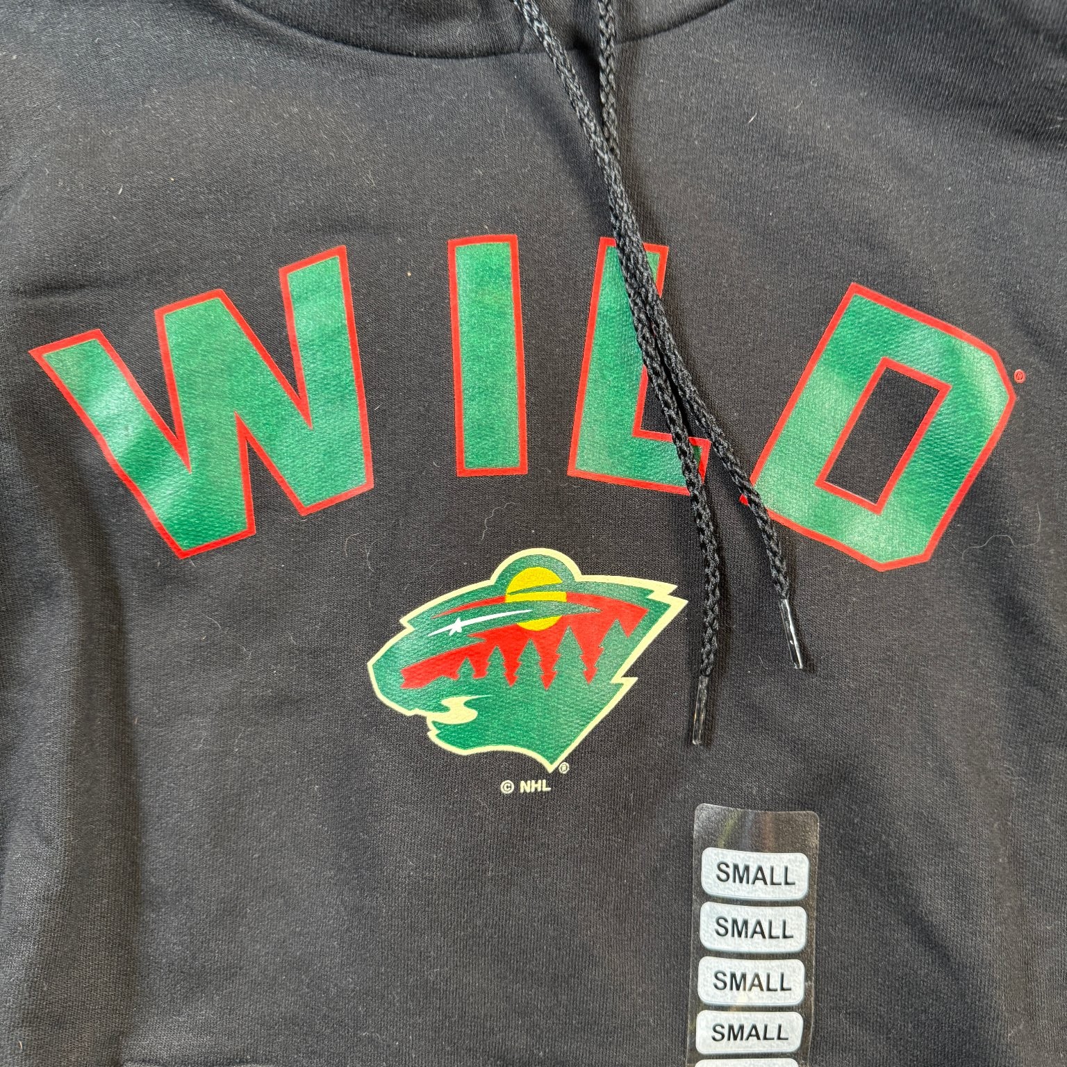 Minnesota Wild Hoodie Men's Small Black NHL Licensed Sweatshirt gallery