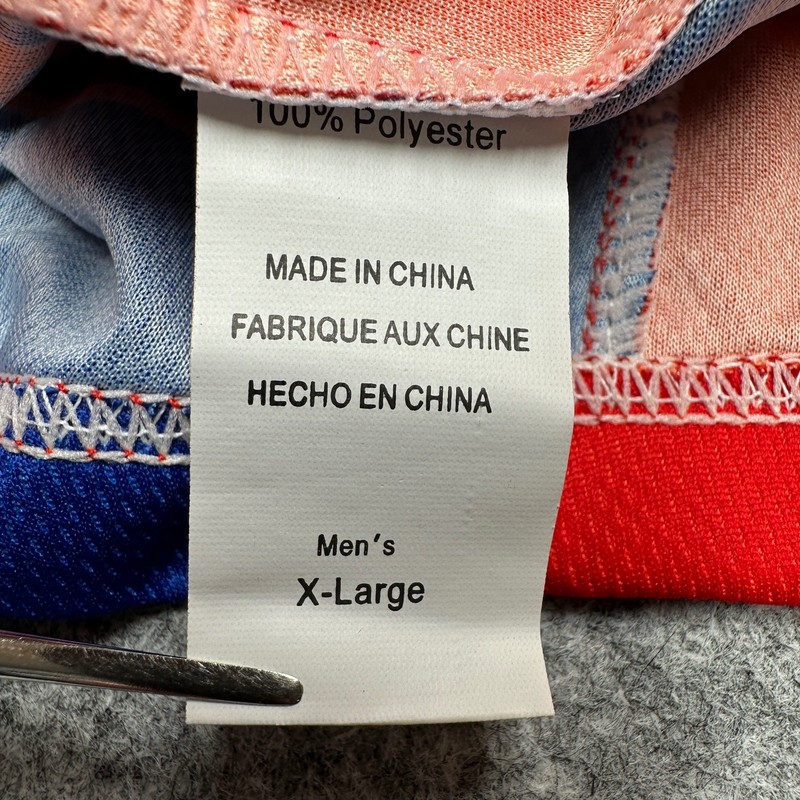 Primal Wear Men's XL US Marines Activewear Top Red Blue Polyester gallery
