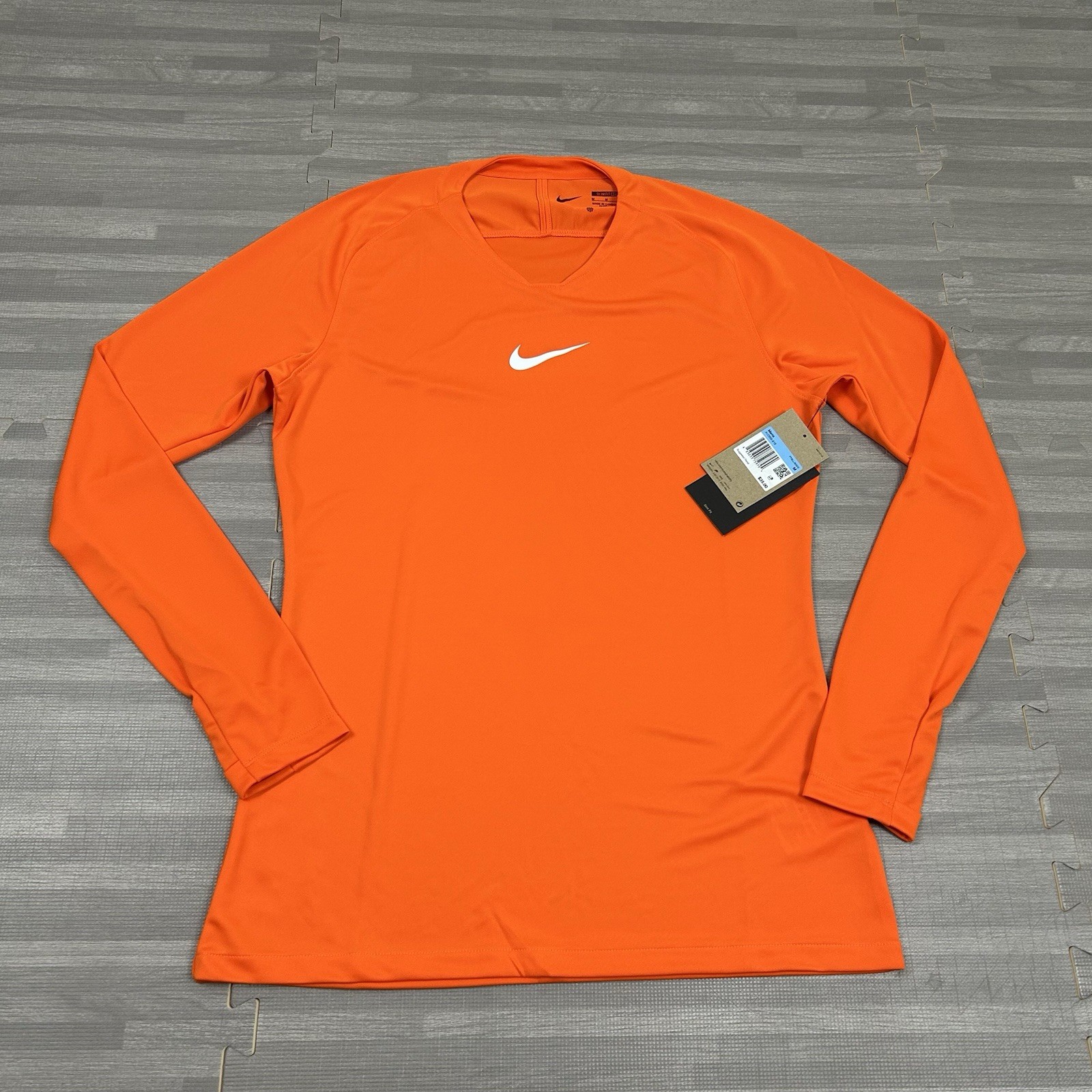 Nike Dri-FIT Park First Layer Soccer Football LS Shirt Mens M AV2609 Orange $35 gallery