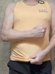 Maui & Sons Tank Top Sleeveless Shirt Medium Orange NWT