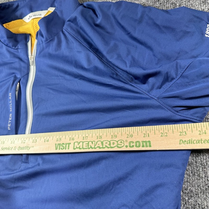 Peter Millar 1/4 Zip Pullover Mens Large Blue Thermal Flow Insulated Golf Jacket gallery