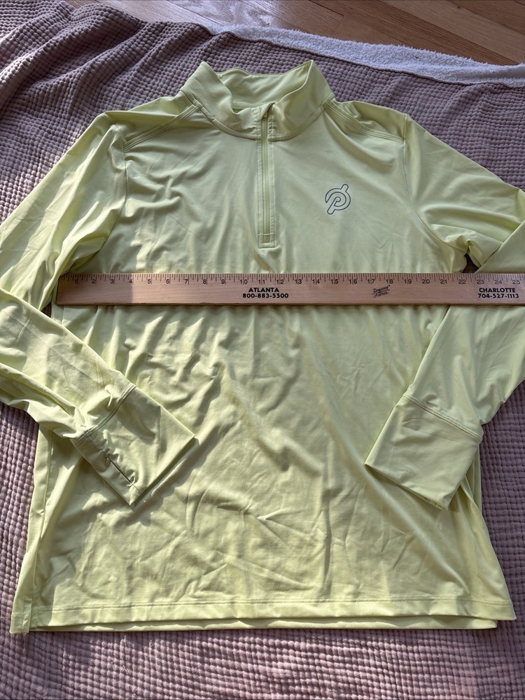 Peloton “Warm Up” ¼-Zip Performance Jersey - Men's XL Yellow