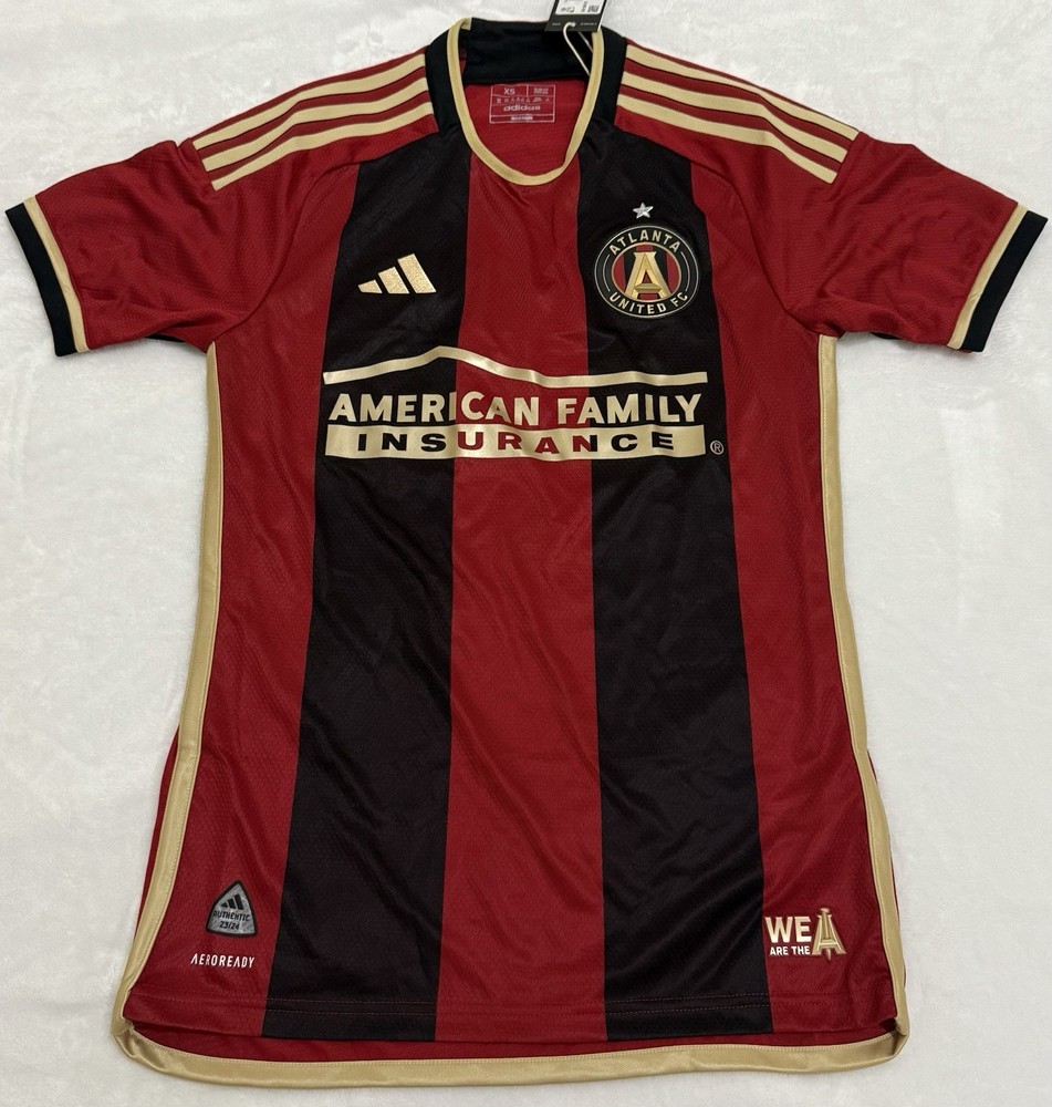 Men’s XS Adidas Authentic Atlanta United FC 23/24 Home Soccer Jersey IC3001 NWT