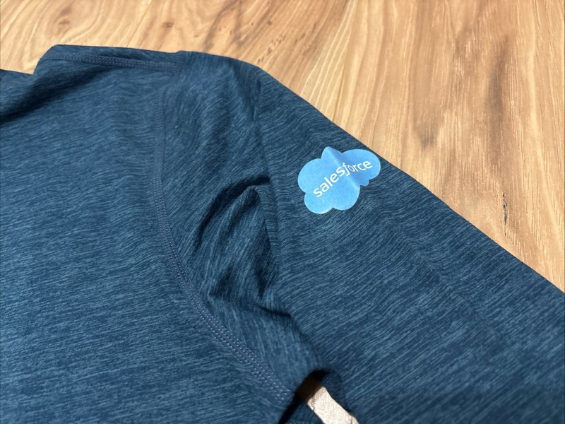 Marine Layer Mens M Weekend Sport 1/4 Zip Pullover 'Cloud ERP' Logo Employee NEW gallery