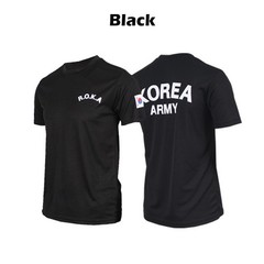 KOREA Army T-Shirt (R.O.K.A) | ROCATI Cool Dry Black Tee | S–4XL | 7 Colors
