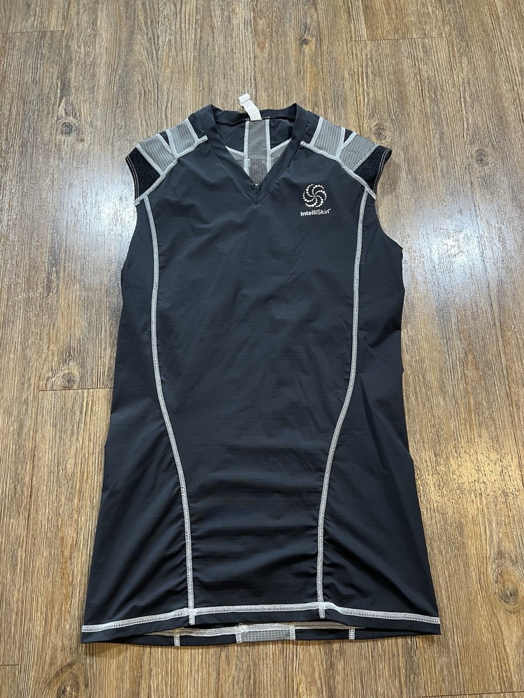Intelliskin Posture Compression Shirt Size XL Black Gray Sleeveless Support