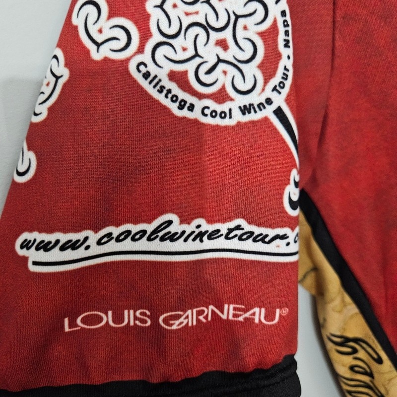 Louis Garneau Napa Valley Calistoga Bike Shop Cycling Jersey Map Print Men’s L gallery