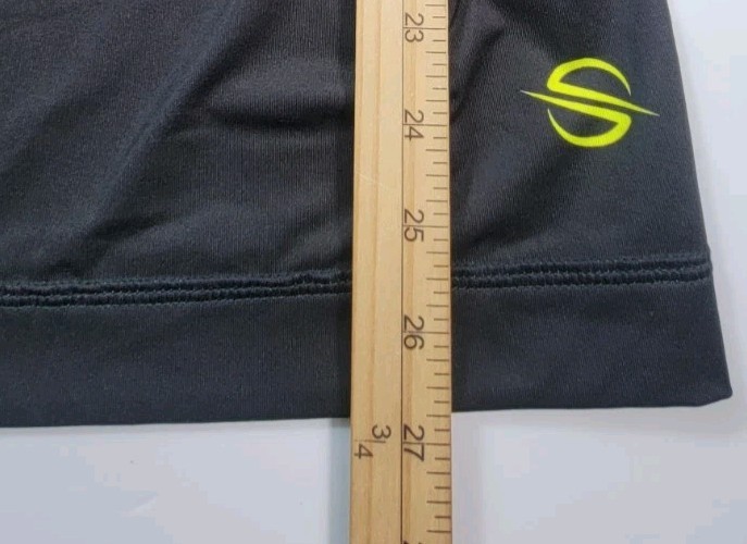 ProSphere Impact Jersey Mens Small Black Neon Yellow Long Sleeve Athletic #1 gallery