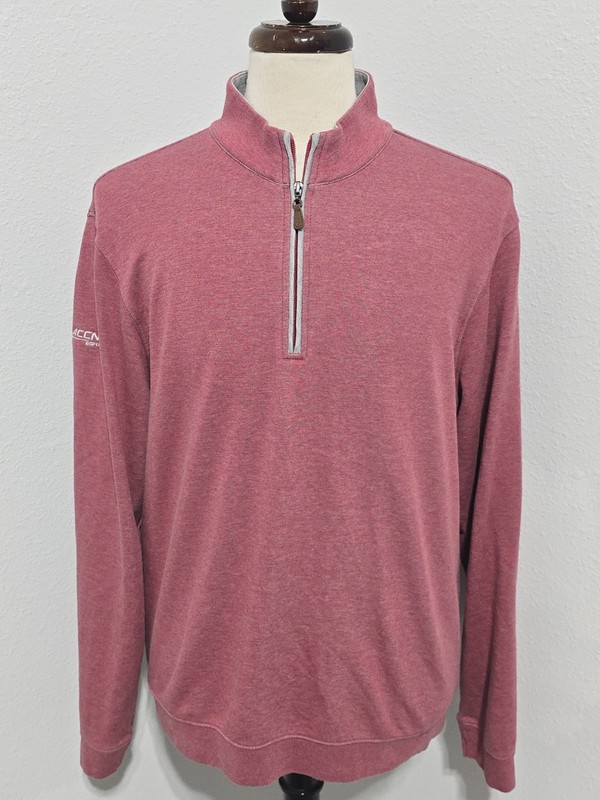 Johnnie O Golf Pullover 1/4 Zip Men Size Large ESPN ACC gallery