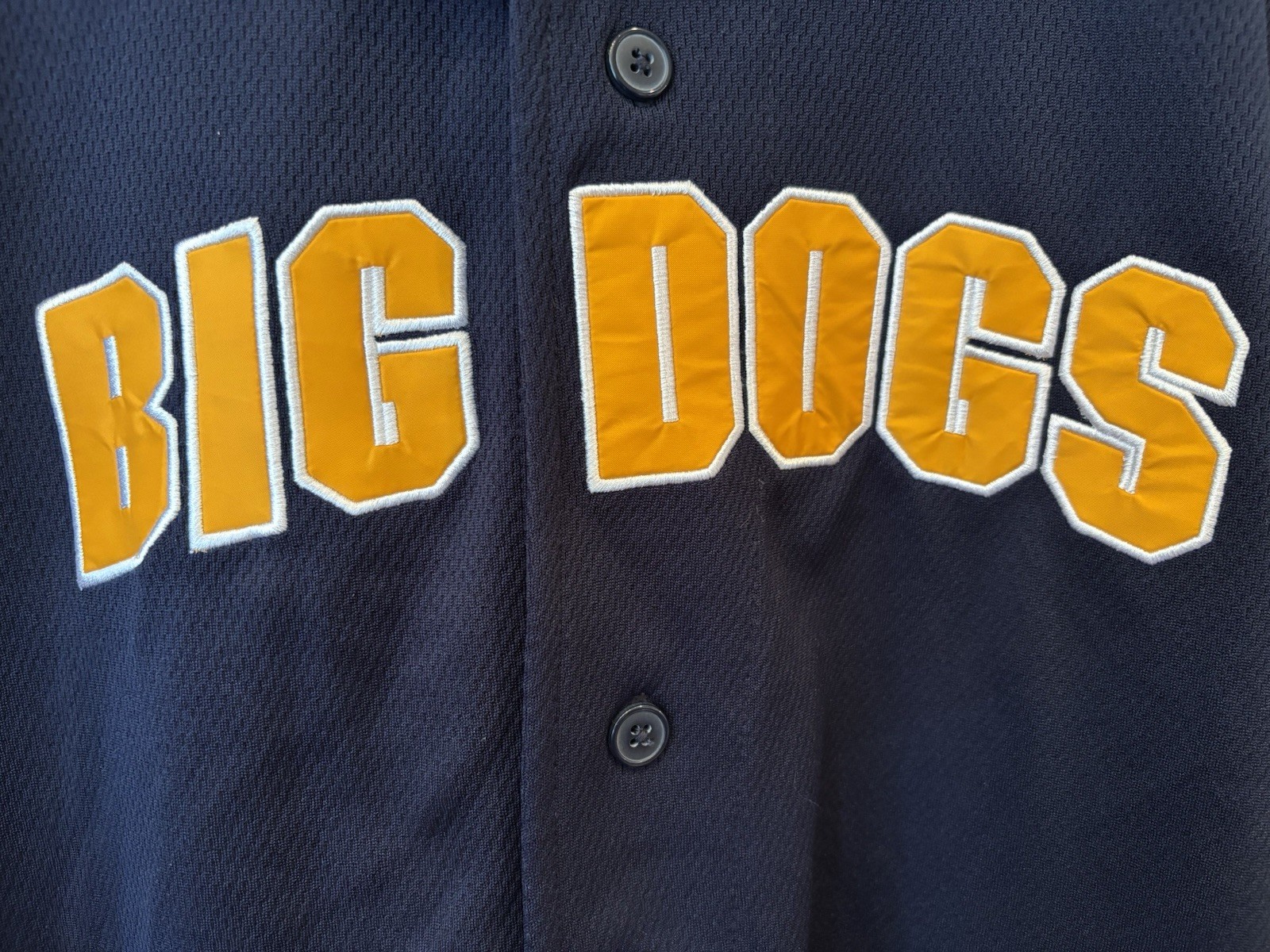 Big Dogs Navy Blue Athletic Baseball Jersey Sportswear Men's Medium NWT New gallery