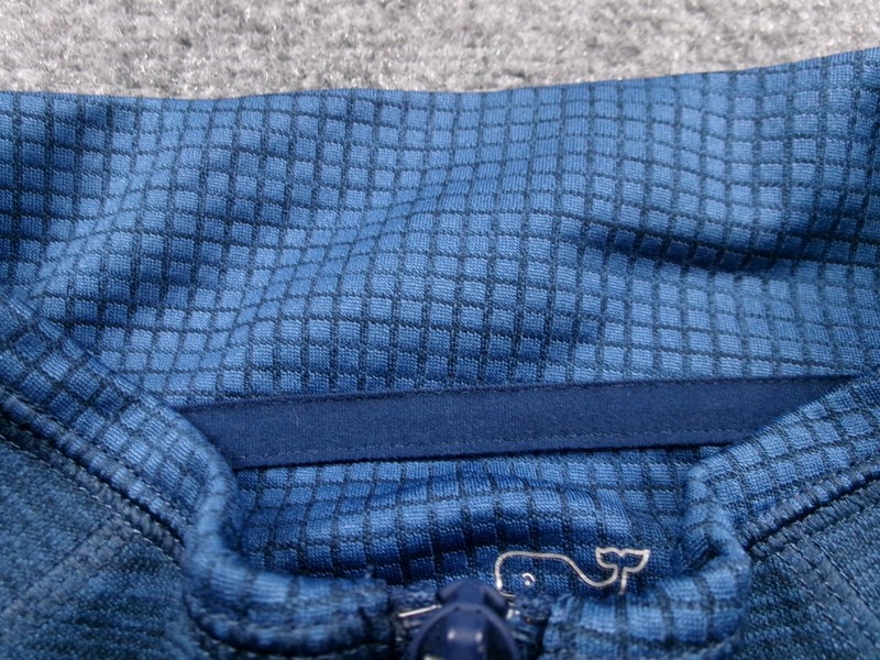 Vineyard Vines Pullover Mens Extra Large Blue Performance Wicking 1/4 Zip Waffle gallery