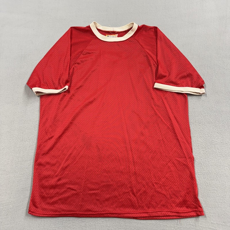 Vintage Medalist Pride Shirt Mens XL Red Mesh Jersey Number 9 Athletic 80s gallery