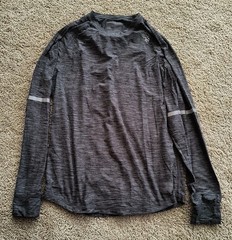 American Eagle AEO Active Flex Long Sleeve Shirt Men Size M Color Gray