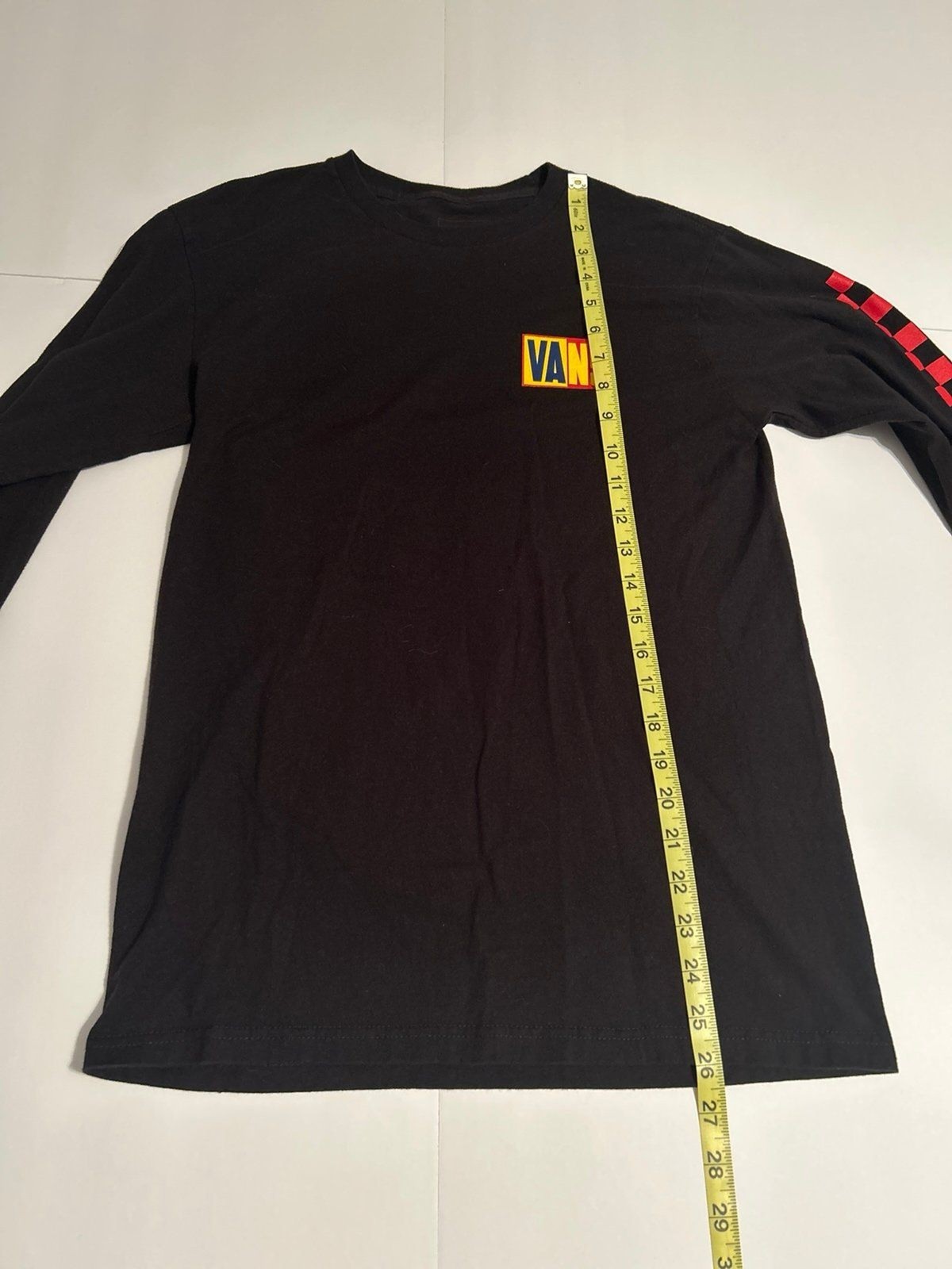 Vans Men’s Off The Wall Long Sleeve Checkerboard Graphic T-Shirt – Adult Small gallery