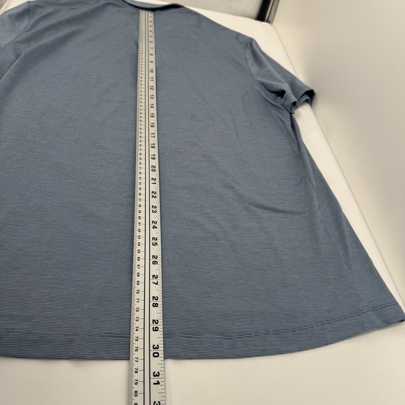 Lululemon Evolution Polo Short Sleeve Size XL Blue gallery