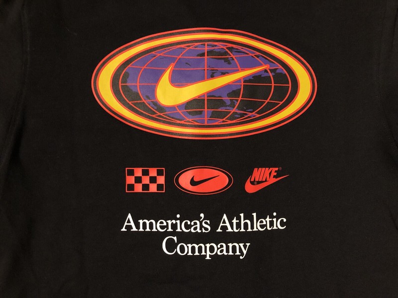 New M Nike Americana Flames Baseball Jersey Button Up Shirt Black DV9642-010 gallery