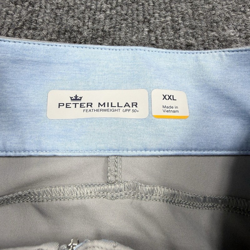 Peter Millar 1/4 Zip Pullover Mens 2XL Gray Featherweight Solar Cool Performance gallery