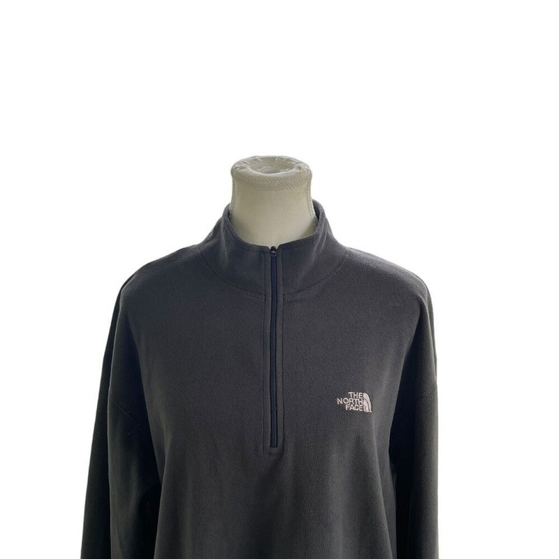 The North Face Mens Hiking Golf Casual Walking 1/2 Zip Pullover M Grey gallery