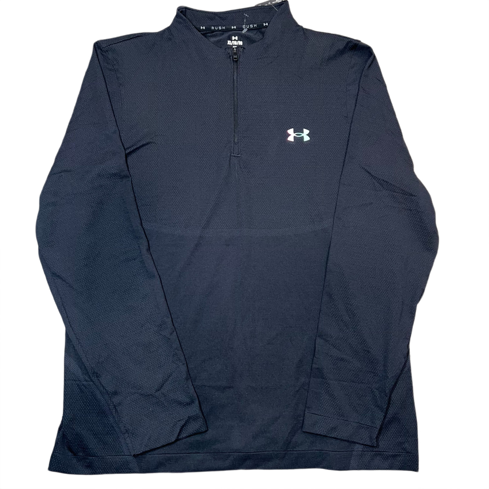 Under Armour Vanish Elite Seamless 1/4 Zip LS Shirt Black Men's XL NWT gallery