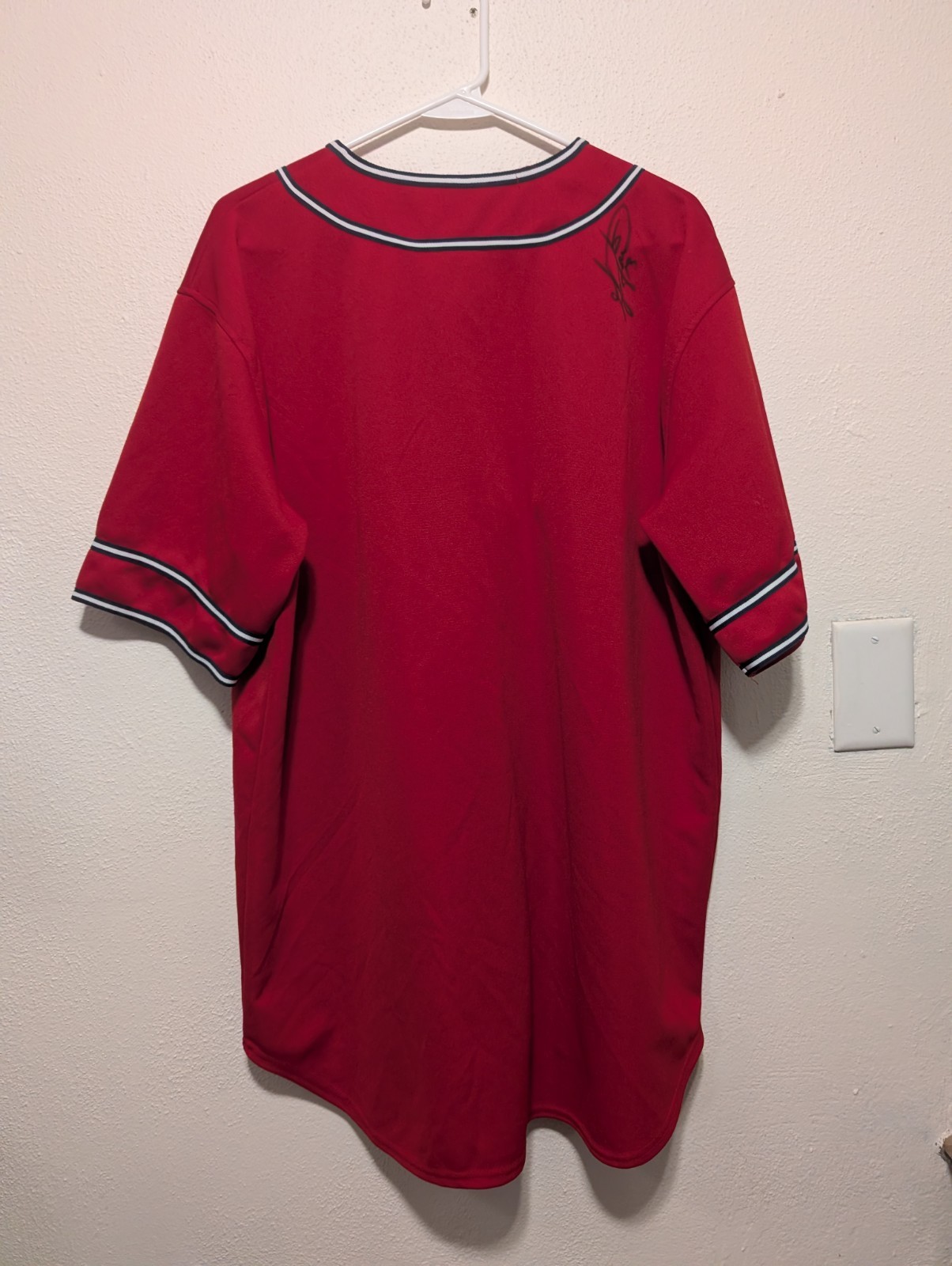 St Louis Cardinals True Fan MLB Jersey Mens Large L 42-44 Signed By Laird? gallery