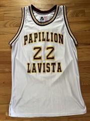 Papillion LaVista Monarchs Nebraska Vintage Retro Basketball Jersey Size Large