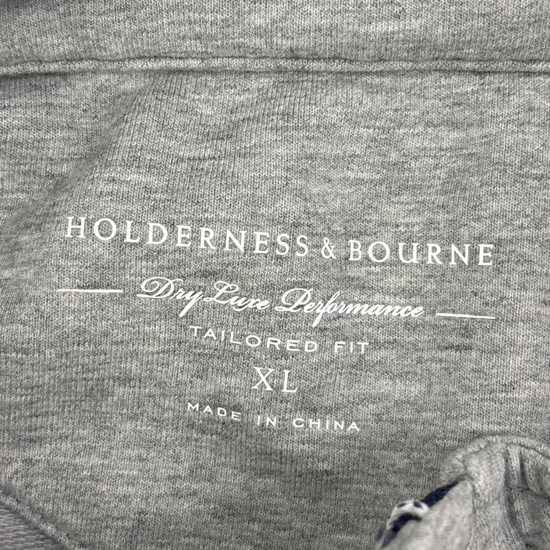 Holderness & Bourne Pullover Mens Gray 1/4 Zip Golf Performance Tailored Fit XL gallery
