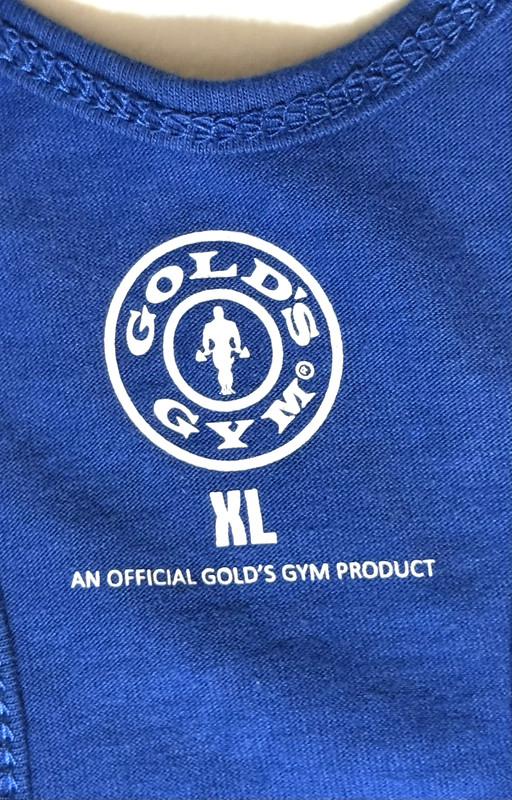 Vintage Gold’s Gym DOUBLE EXTRA LARGE 2XL BLACK & WHITE Muscle Tank Top NEW TAGS gallery