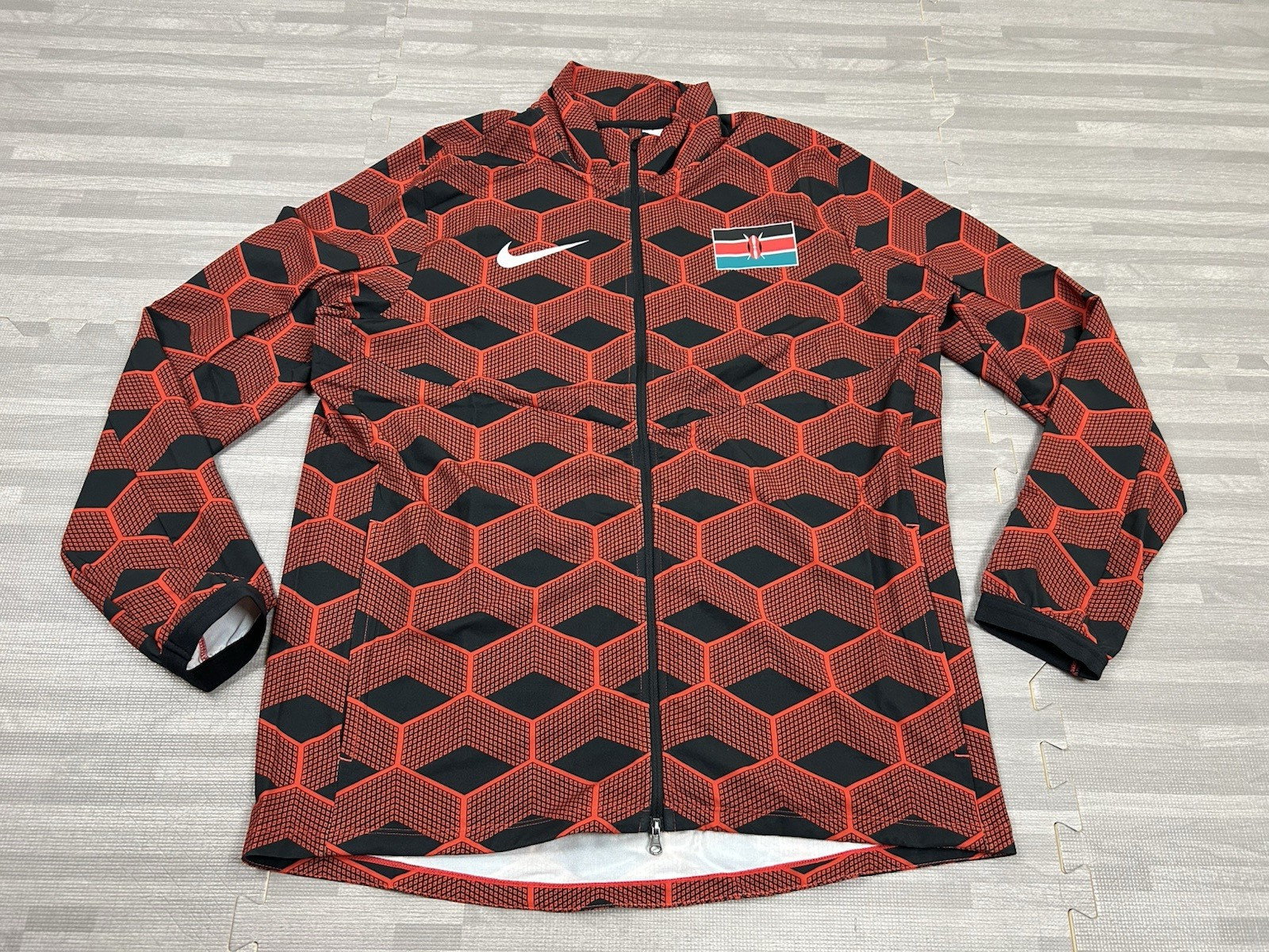 Nike Pro Elite Kenya Team Track & Field Run Top Mens L CI8739 Red Black $100 gallery