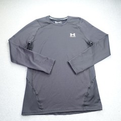 Under Armour Shirt Mens Large Black Fitted Athletic ColdGear Top Base Layer