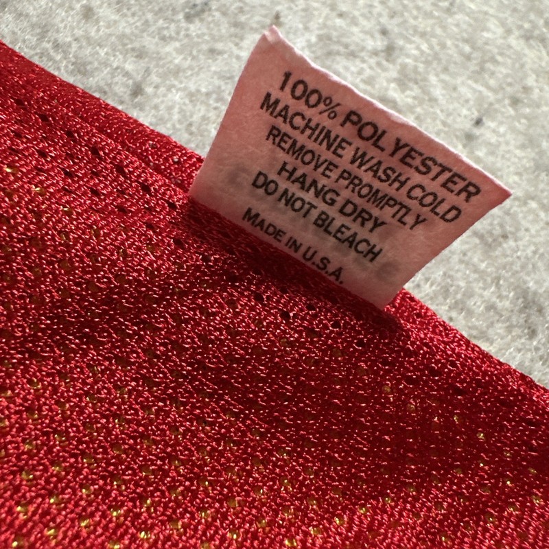 Vintage Converse Basketball Jersey Tank Top Red Yellow Logo Hip Hop ATL gallery
