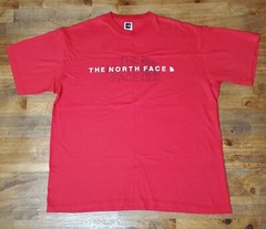Vintage Men’s The North Face Faded Graphic Half Dome Logo Red Shirt Size XL