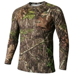 Mossy Oak Camo Long Sleeve Shirt Men’s L 42-44 Stretch Hunting Outdoors real