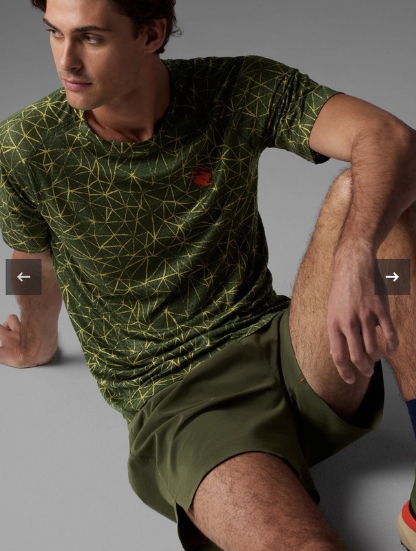 NWT rabbit Running EZ Tee Perf Short Sleeve Men’s Size Medium Chive Performance gallery