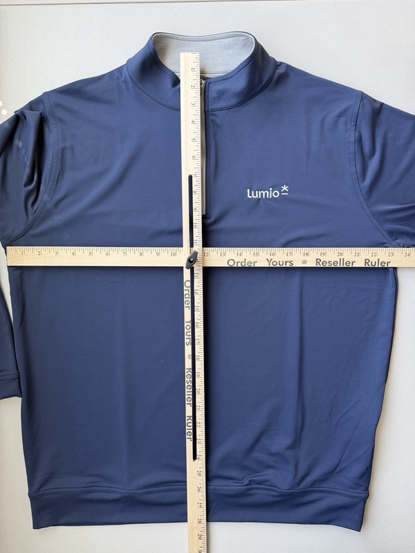 Peter Millar Pullover Mens Large Blue Crown Sport Perth 1/4 Zip Golf Performance gallery