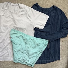 3 Lot Lululemon Mens M Time To Get Dirty T Shirt Tie Dye Tee Pataonia Shorts