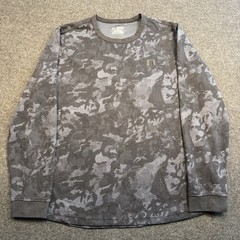 Under Armour Cold Gear Long Sleeve Gray Camo Shirt Loose Mens 2XLarge Training