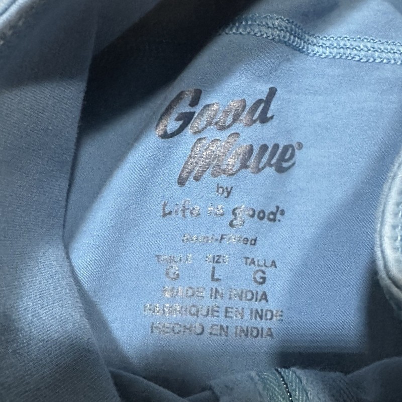 Life Is Good 1/4 Zip Pullover Mens Large Blue gallery