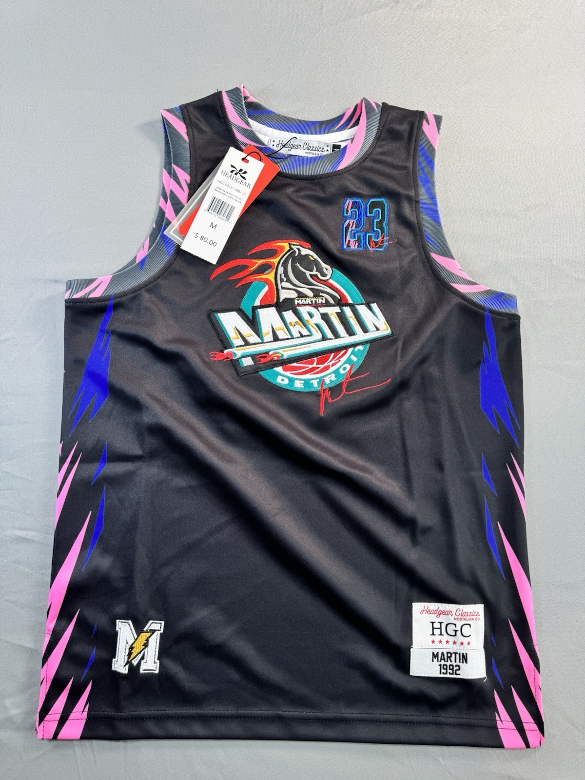 Headgear Classics Martin TV Show Martin Lawrence Basketball Jersey Youth Medium gallery