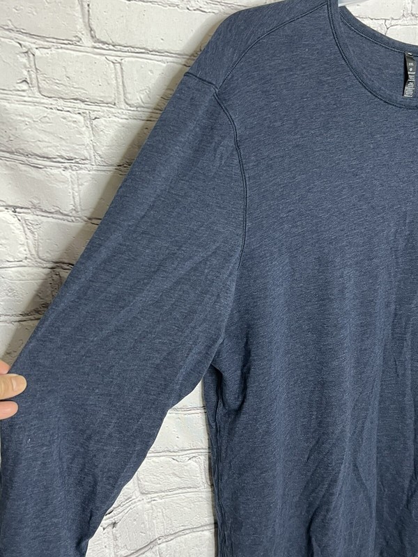 Lululemon Mens 5 Year Basic LS Pima Cotton Shirt Top Blue Sz XXL gallery
