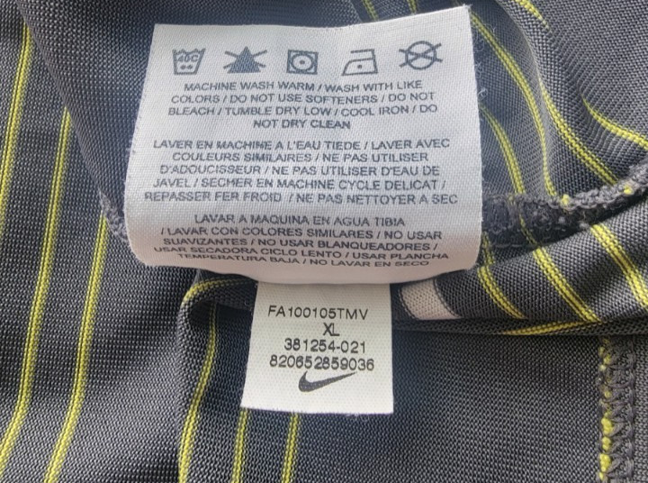 Nike Golf Polo Shirt Mens Size XL Dri-FIT Performance Gray stripe 381254-021 gallery