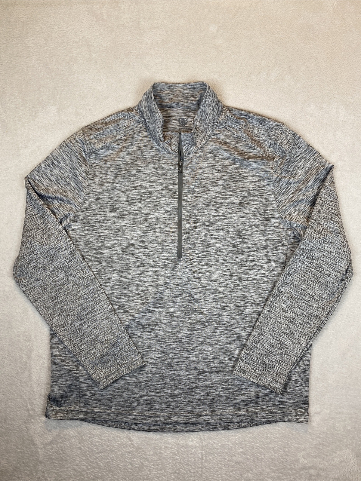 Graham Luxe Pullover Mens Size Large Frey 1/4 Zip Top Gray Golf Performance gallery