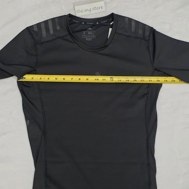 Adidas Rheon Techfit Control Training Tee Compression Shirt Mens XL Black JI5696 gallery