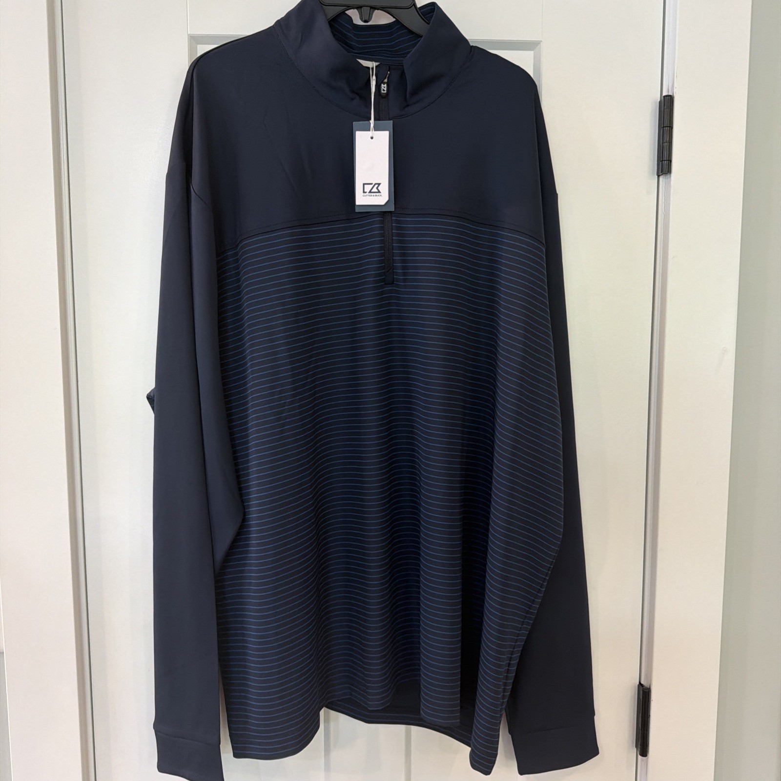 Cutter & Buck Quarter-Zip Pullover NWT XXXL Golf Bacardi Patch gallery