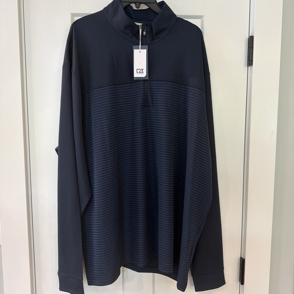 Cutter & Buck Quarter-Zip Pullover NWT XXXL Golf Bacardi Patch